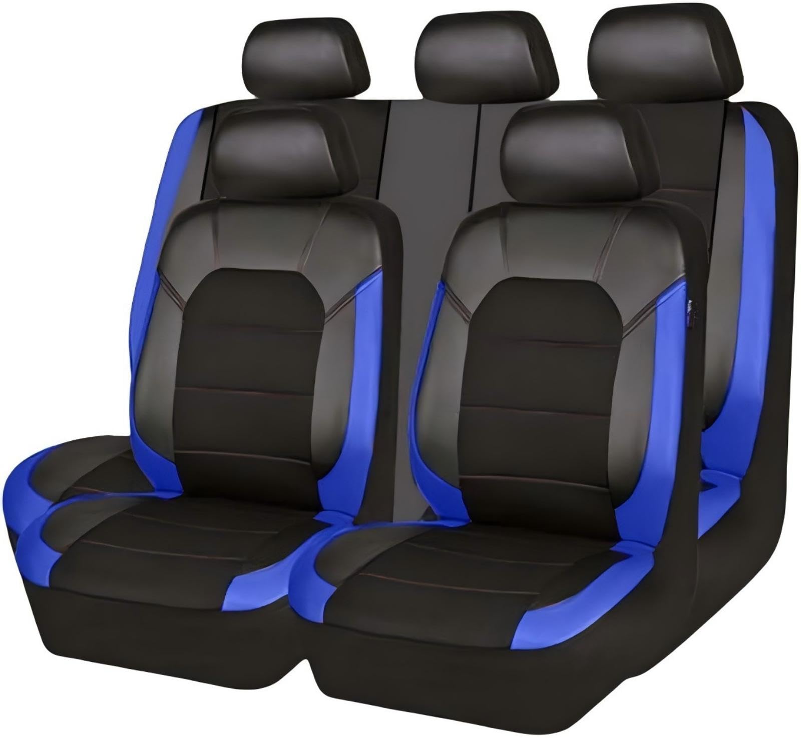 Housse Siege Voiture pour Citroen Berlingo/Bx/C1/C2/C3/C3 Picasso/C4 Picasso/C4, Imperméable Cuir Respirant Antidérapant Protege Siege, Facile à Nettoyer, Accessoire Voiture,Blue