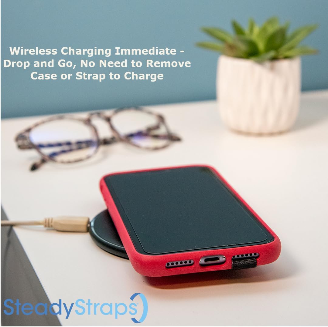 Full-Hand Elastic Phone Strap/Grip - Multi-Position Adjustable, Easy On/Off with Secure Authentic Hook & Loop Closures, Flexible, No Adhesives - 3 Pack Collection (Flowers Collection)