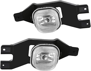 Driving Fog Lights Lamps Replacement for 1999-2004 Ford F250 350 450 550(Super Duty) 2001-2004 Ford Excursion with H10 12V 42W Halogen Bulbs (Clear Lens)