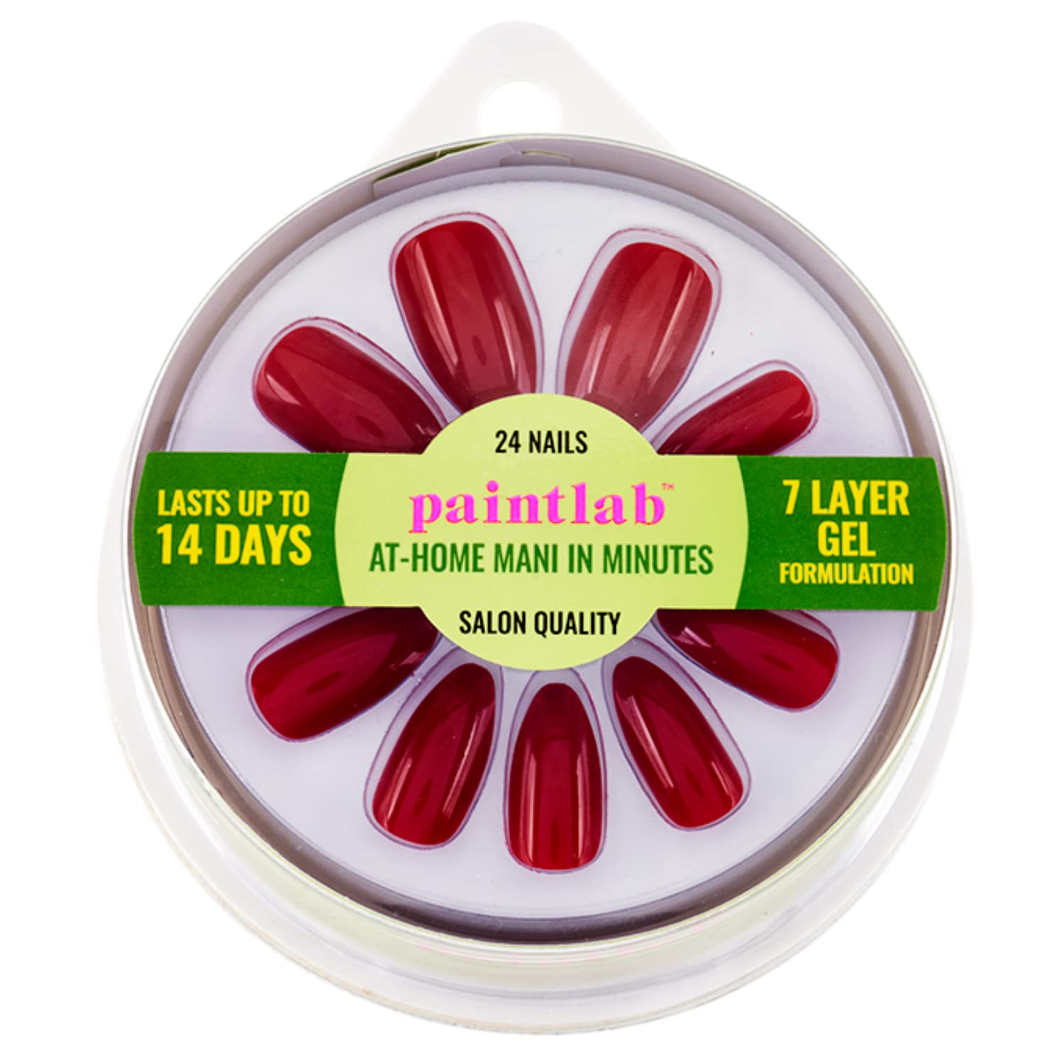 PaintLab Almond Press On Nails Medium Length 24 Piece