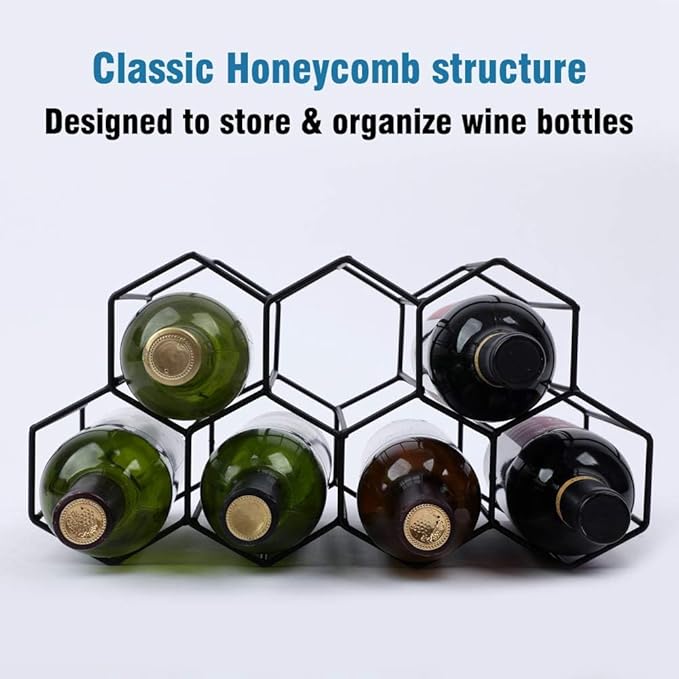 Soporte para Botellas Metálico Negro 7 Botellas miniatura 4