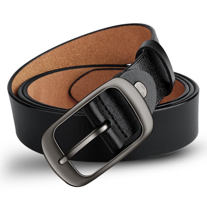 JSEIAJB Belt Genuine Leather Cowhide Women's Genuine Leather Belt Buckle Versatile2