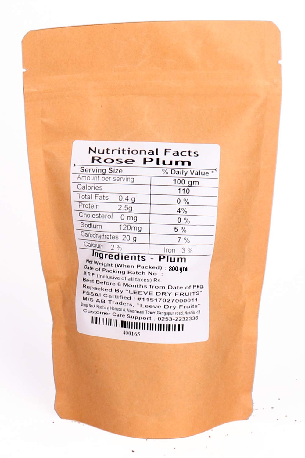 Leeve Dry Fruits Rose Plum, 800 Gram - Image 2 thumbnail