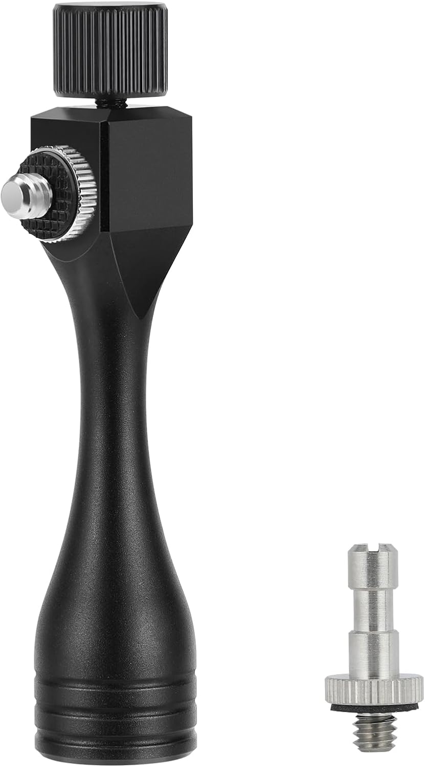 Binocular Tripod Adapter 1/4-20 Thread Quick Detachable Mount Suitable for Most Porro and Roof Binoculars (Black) Aluminium Universal Binocular Accessories Zhongzhen