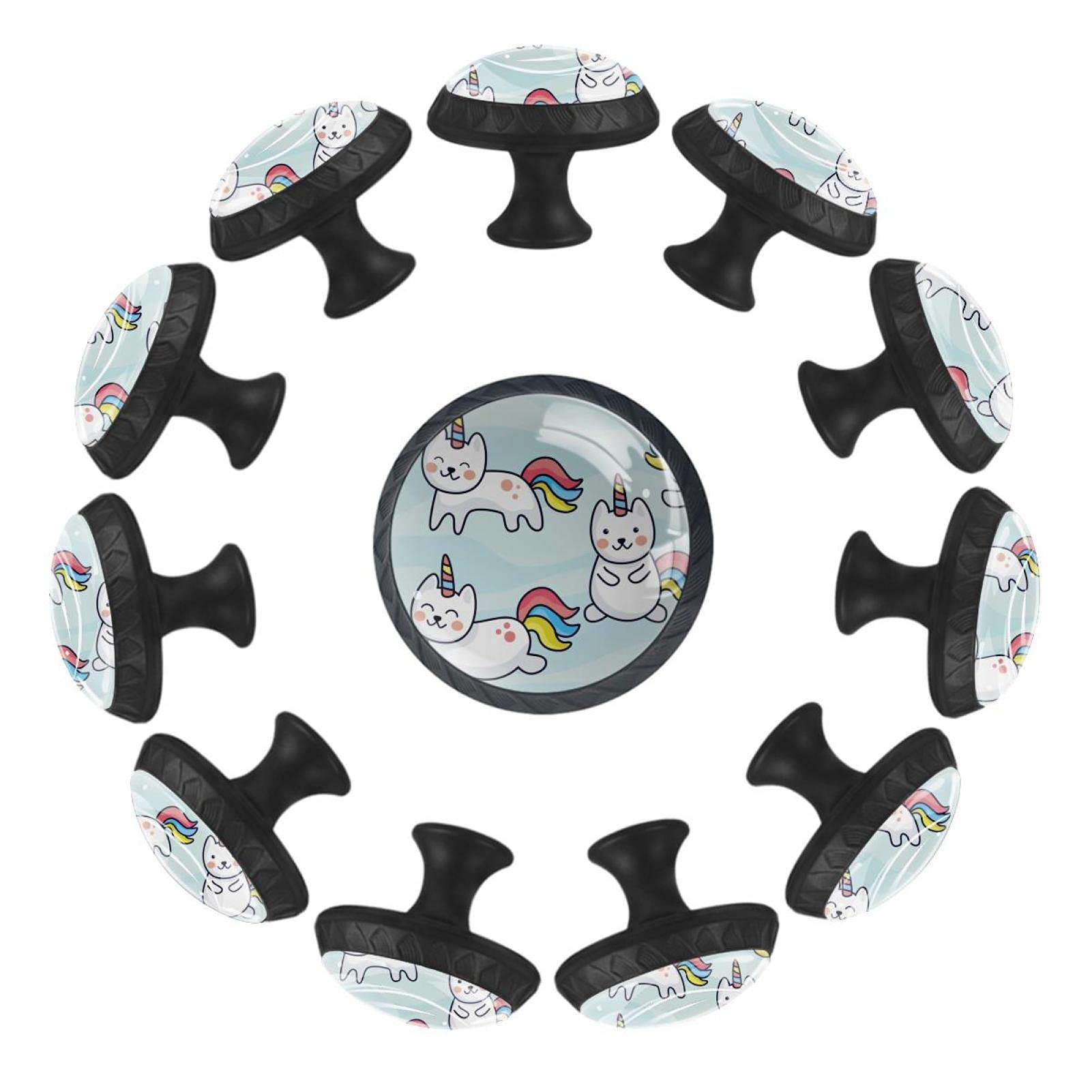 Boutons de tiroir licorne 35 mm Wannabe (lot de 12) pour commode d'enfant