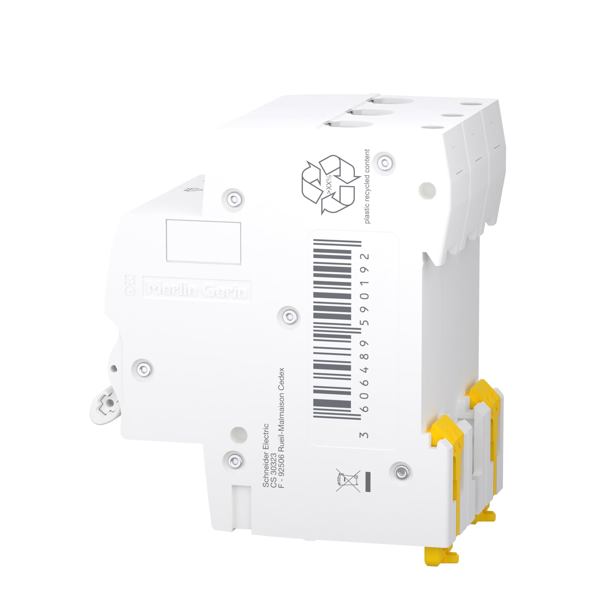 Schneider Electric 1334288 Disjoncteur Resi9 3P B25A 6 kA Blanc