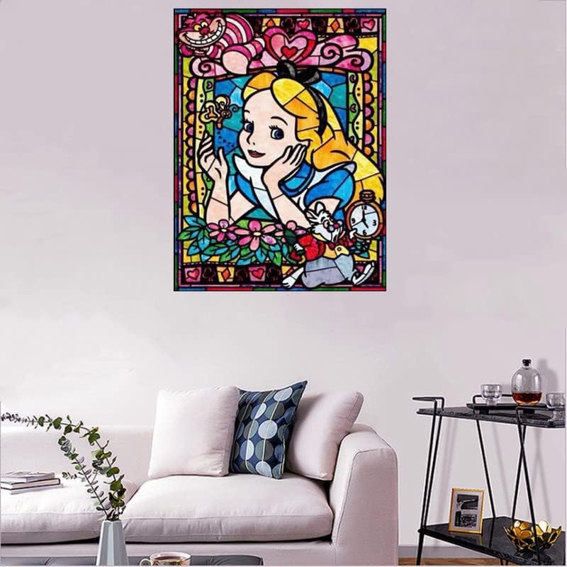 Jttxiu 5D DIY Diamond Art Painting Kit Full Drill, Colorful Diamond Art Craft Crystal Embroidery Cross Stitch Pictures Paintings by Numbers for Kids Adults Gifts Home Wall Decoration - Animation