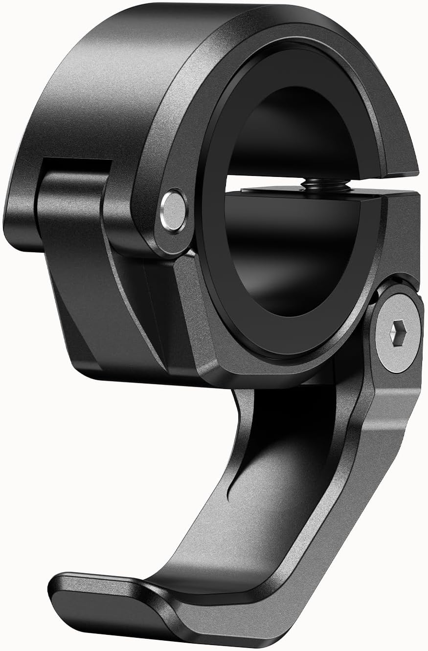 LOKTENWO Aluminum Alloy Motorcycle Helmet Hook Holder, Foldable Handlebar Hooks Dirtbike Helmet Hanger Suitable for Hanging Keys, Gloves, Luggage