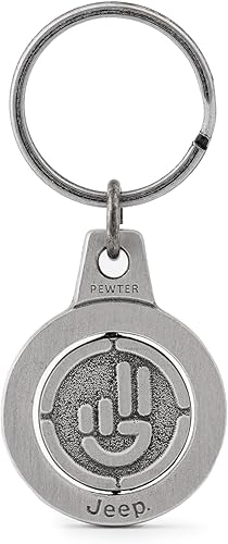 Miniatura 3 de Jeep Llavero giratorio de peltre personalizado Wave, Peltre