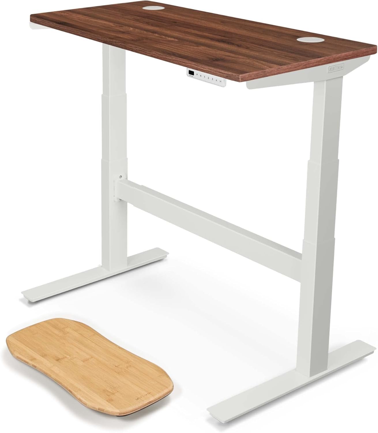 Uplift Desk Walnut Laminate (48 x 24 inch) Standing Desk 2Leg