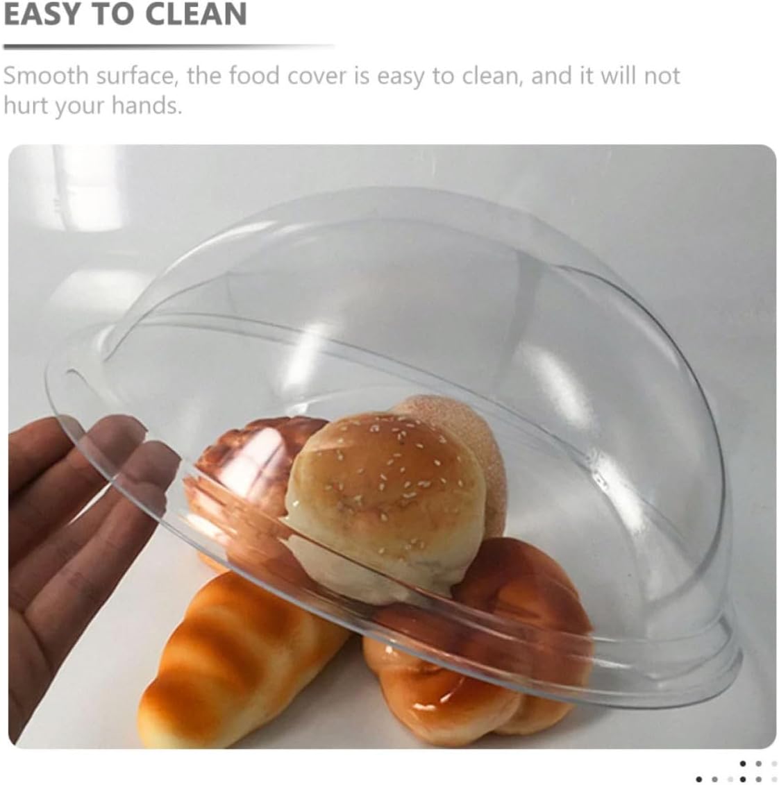 Food Cover Dome Made of Sturdy PC Material with Smooth Surface and Easy to Clean Design, Practical Household Food Protector for Bread, Fruit Plates, and Buffet Use