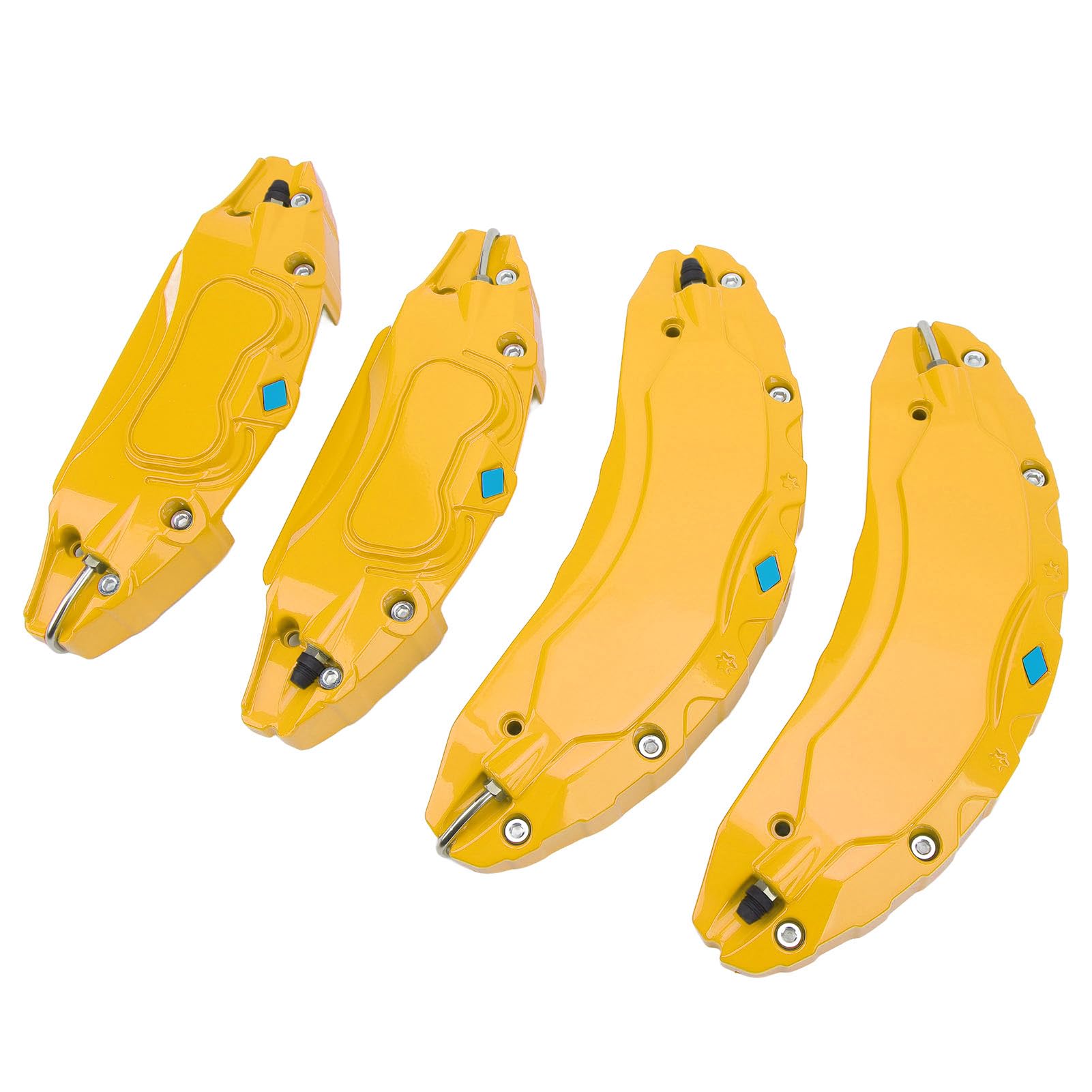 Cubierta Protectora de Pinza de Freno para, Fabricada en aleación de Aluminio Ligero, diseño aerodinámico para Discos Rojos de 18 y 19 Pulgadas, Compatible con Ruedas Originales