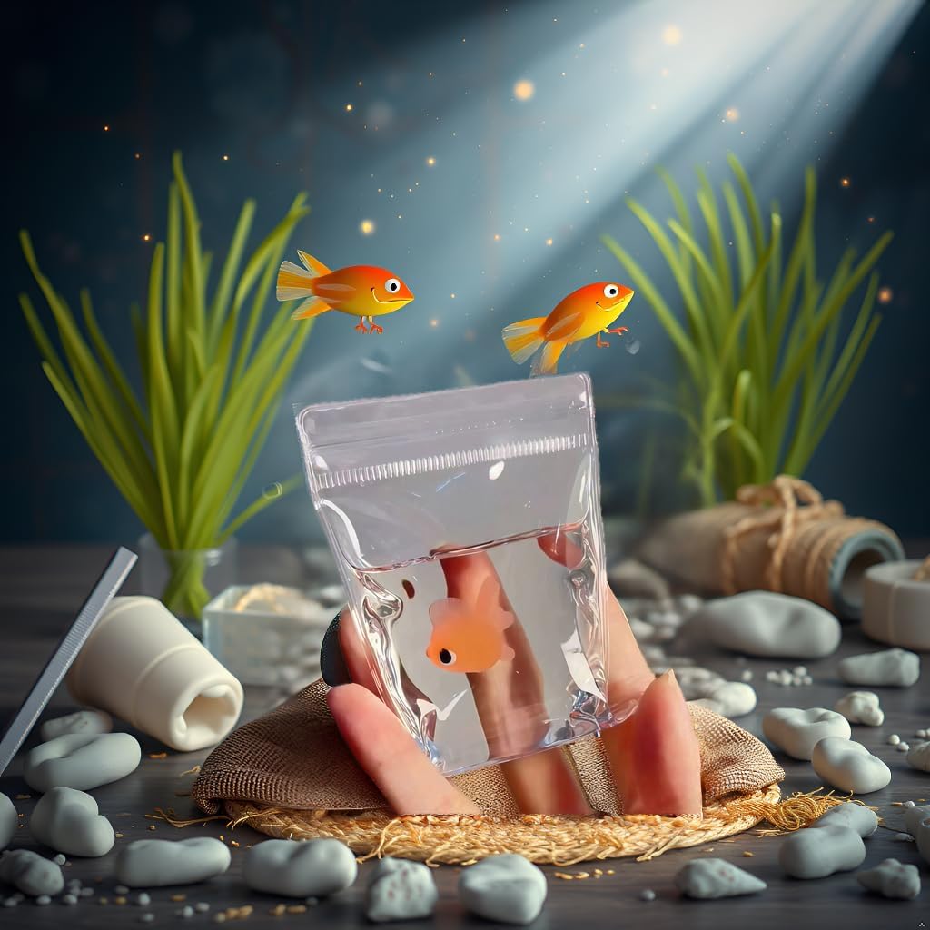 Cute Stress Relief Taba, Fish Fillet Stress Ball, Transparent Goldfish Pouch Silicone with PVC Material Your Bad Mood