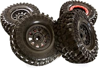 Integy RC Model Hop-ups C28945 10 Spoke Type 2.2 Size Wheel & Tire Set (4) for 1/10 Off-Road O.D.128mm