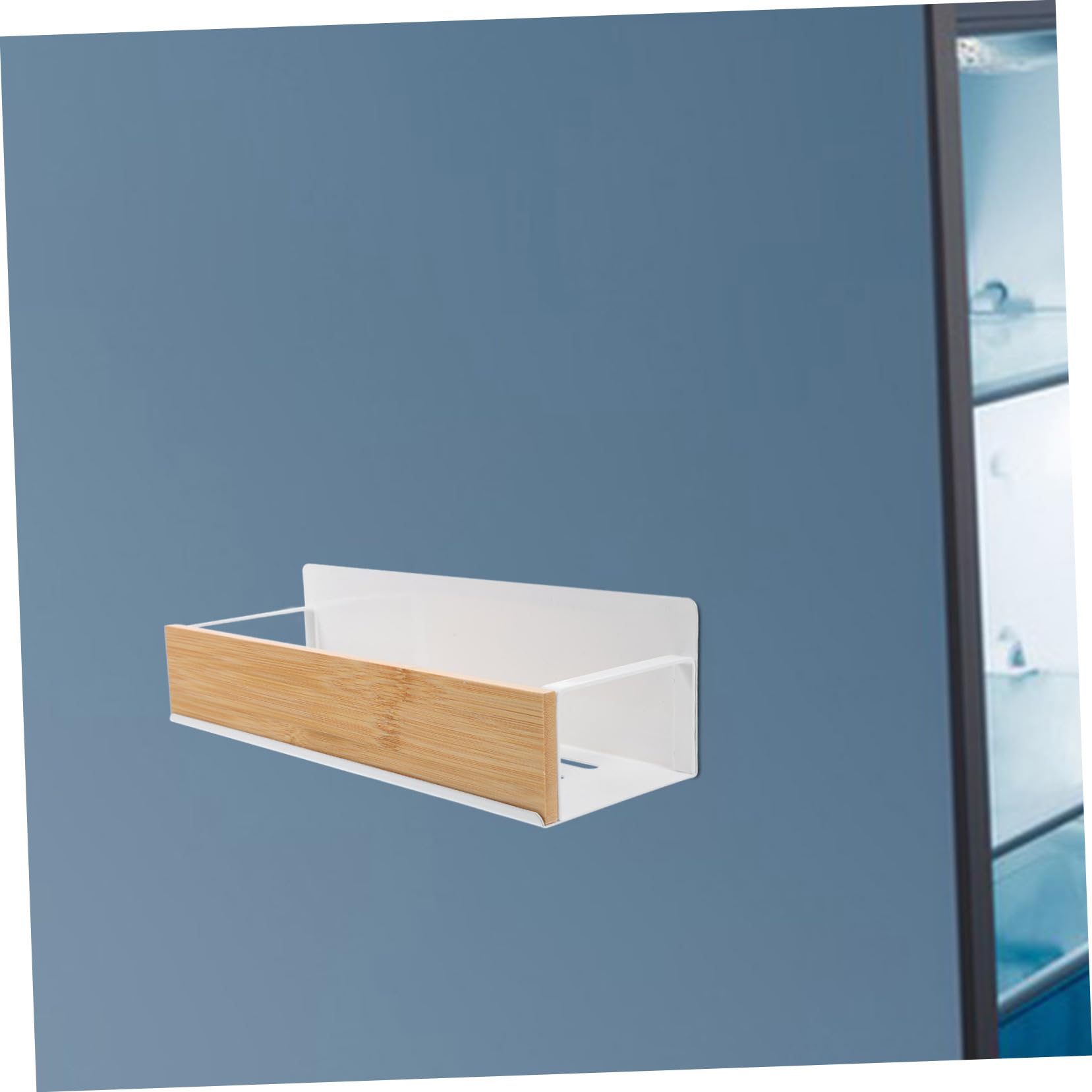 Mikinona Estante Magnético para Especias de Cocina Fondo Hueco y Esquinas Redondeadas, Almacenamiento Versátil y Capacidad de Carga Fuerte para Refrigerador Blanco
