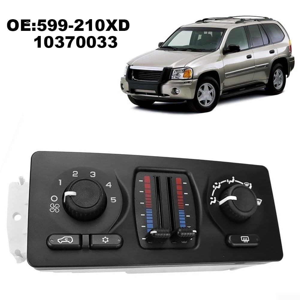 Panel de repuesto de módulo de control de clima de aire acondicionado ABS negro para GMC para Sierra para Yukon para Cadillac para Escalade para Envoy para Buick para Saab 9-7X 2002-2009 OE
