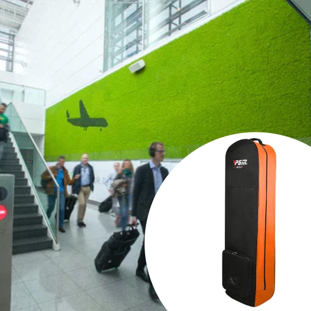 Golf Club Travel Bag with, Nylon Case for Women and Men, Orange