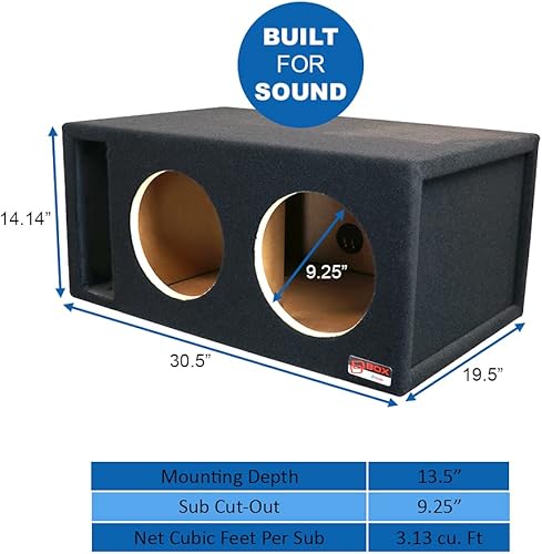 Miniatura 9 de Atrend 12LSVDD Caja Ventilada Individual de 12" Certificado para Desgins Digitales Subwoofers Serie 500, 1000, 1500, 2500 y 3500