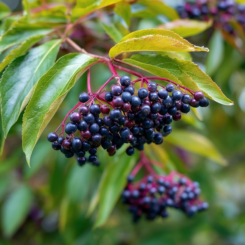 5 Black Elderberry Trees