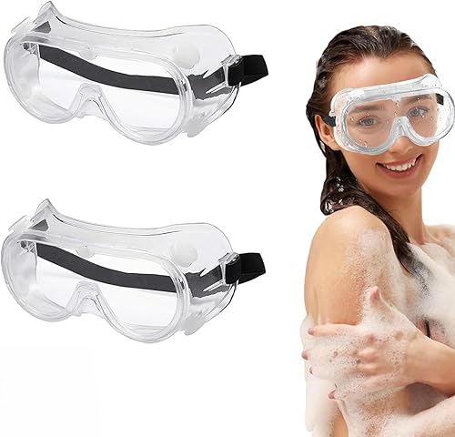 2 protectores ajustables de pestañas y cejas, protectores de ducha, antivaho para pestañas, gafas de seguridad para extensiones de pestañas, cuidado