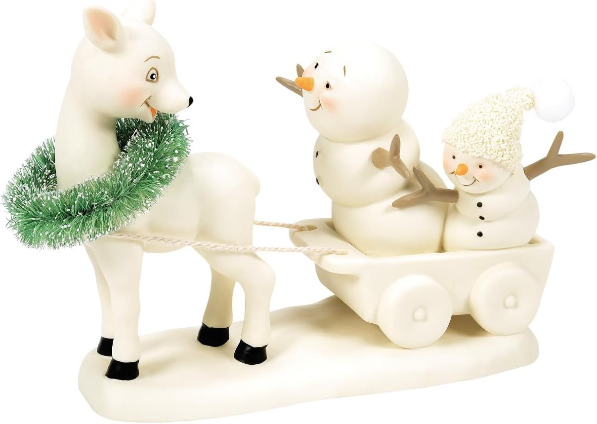 Department 56 Snowbabies Woodland Wonder Let's Go Deer Figurine, 4.53 Inch, Multicolor