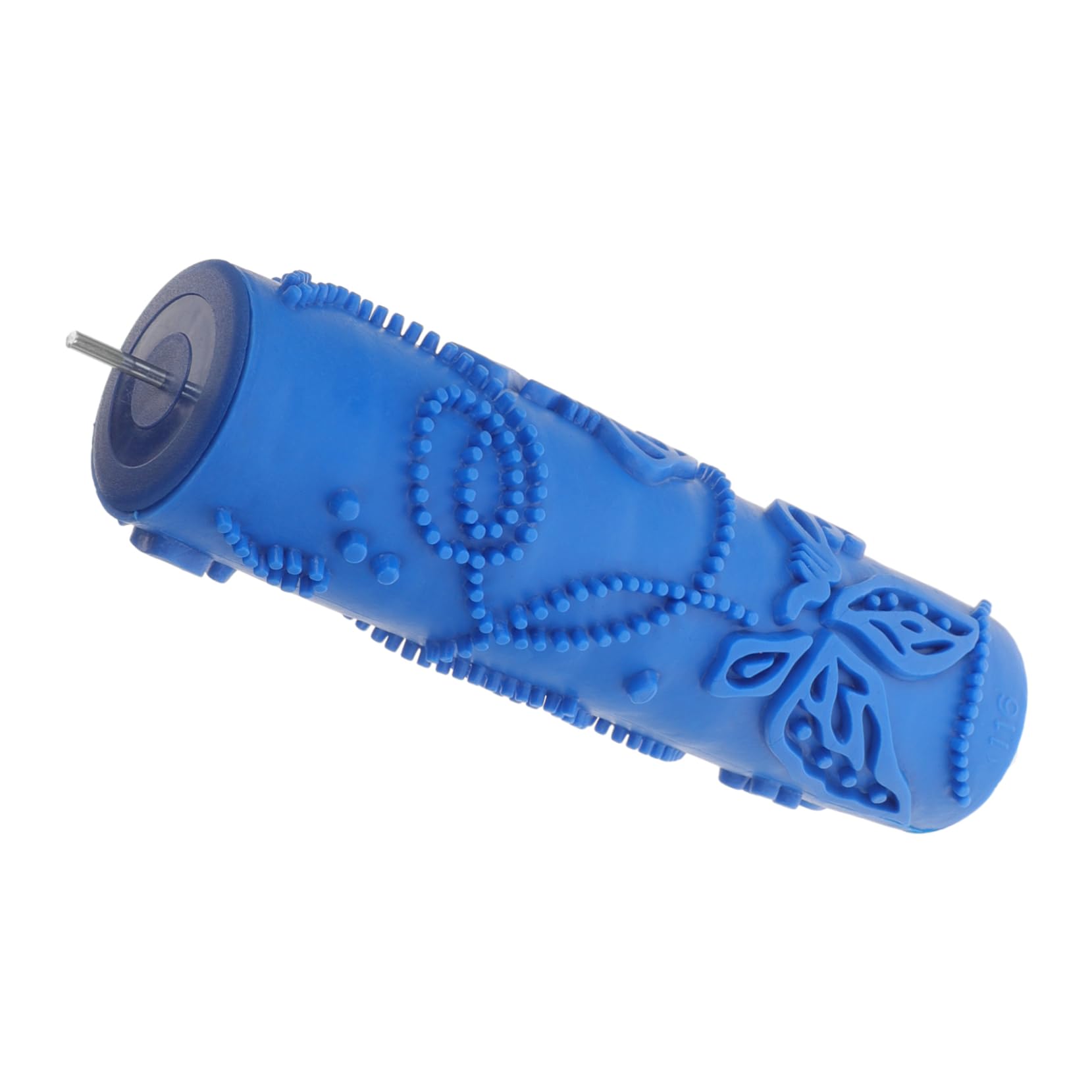 NUOBESTY 5 Stück Druckzylinder nachfüllbarer Farbroller für Textur malen prägestruktur farbroller Malerrolle aus Gummi DIY gemusterte Walze Wandfarbe mit Walze Blue