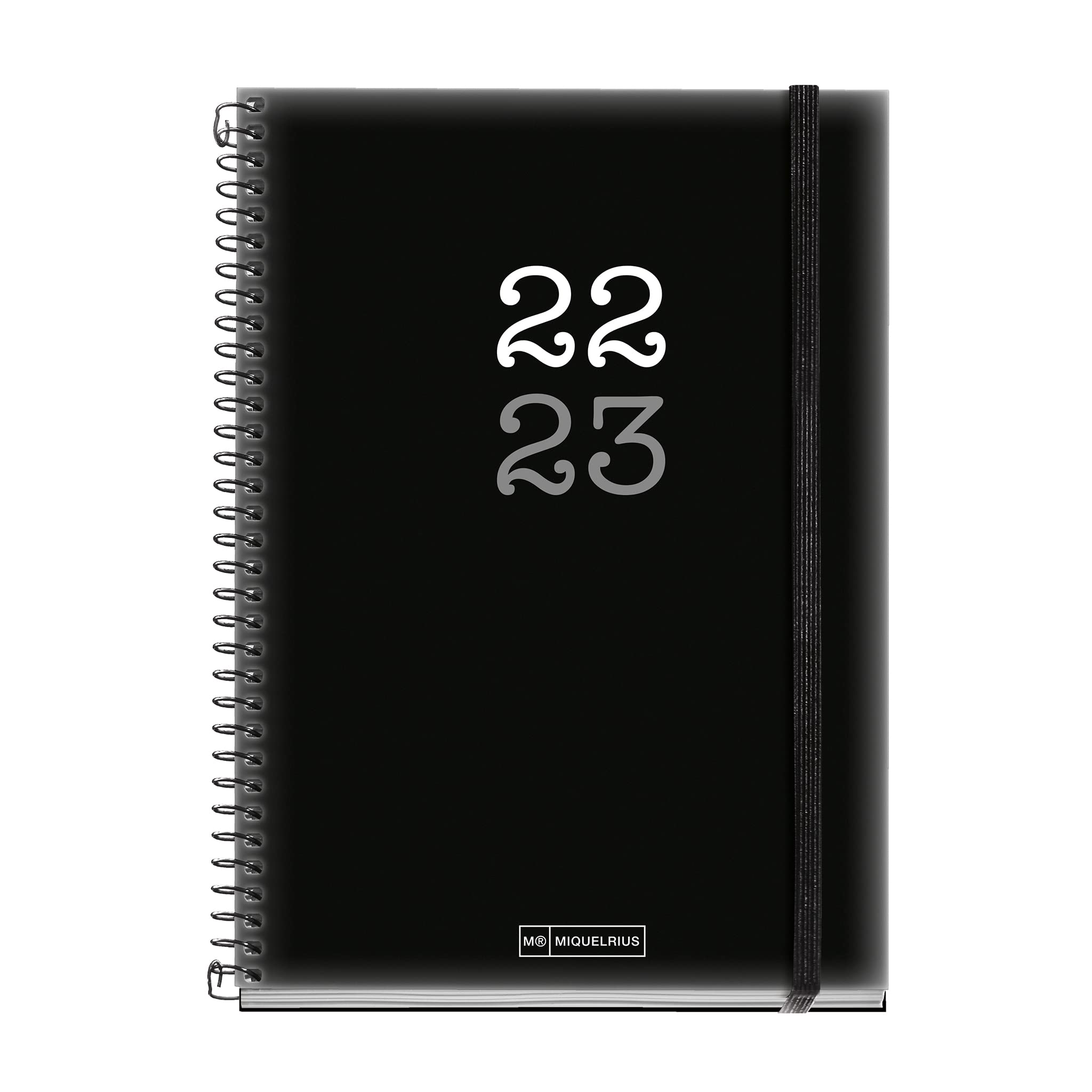Miquelrius, Agenda September 2022 June 2023, Day Page, Plus Size 15 x 21.3 cm, Bilingual: Spanish, English, College