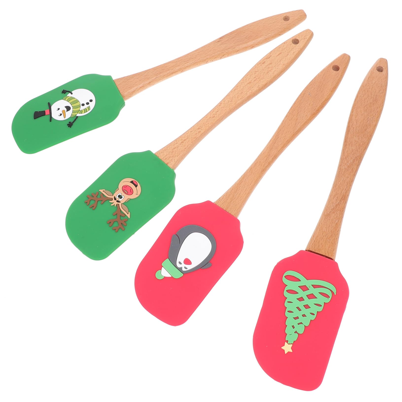 LIFKOME Set Spatole in Silicone Multifunzionali 4 Pezzi, Raschietti Da Cucina Per Panna e Crema, Resistenti Alte Temperature, Utensili Per Dolci e Pasticceria, Leggeri e Facili Da Maneggiare