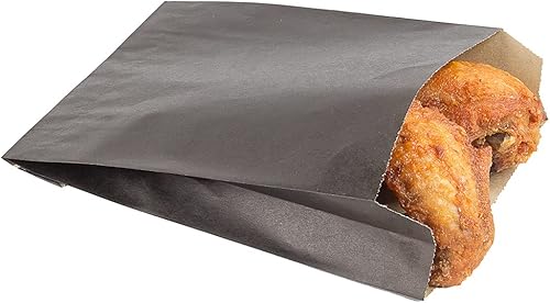 Miniatura 31 de Restaurantware -Bag Tek - Bolsas de aperitivos de 4.9 x 3 x 8.7 pulgadas, 100 bolsas de papas fritas a prueba de grasa, duraderas, bolsas de papel