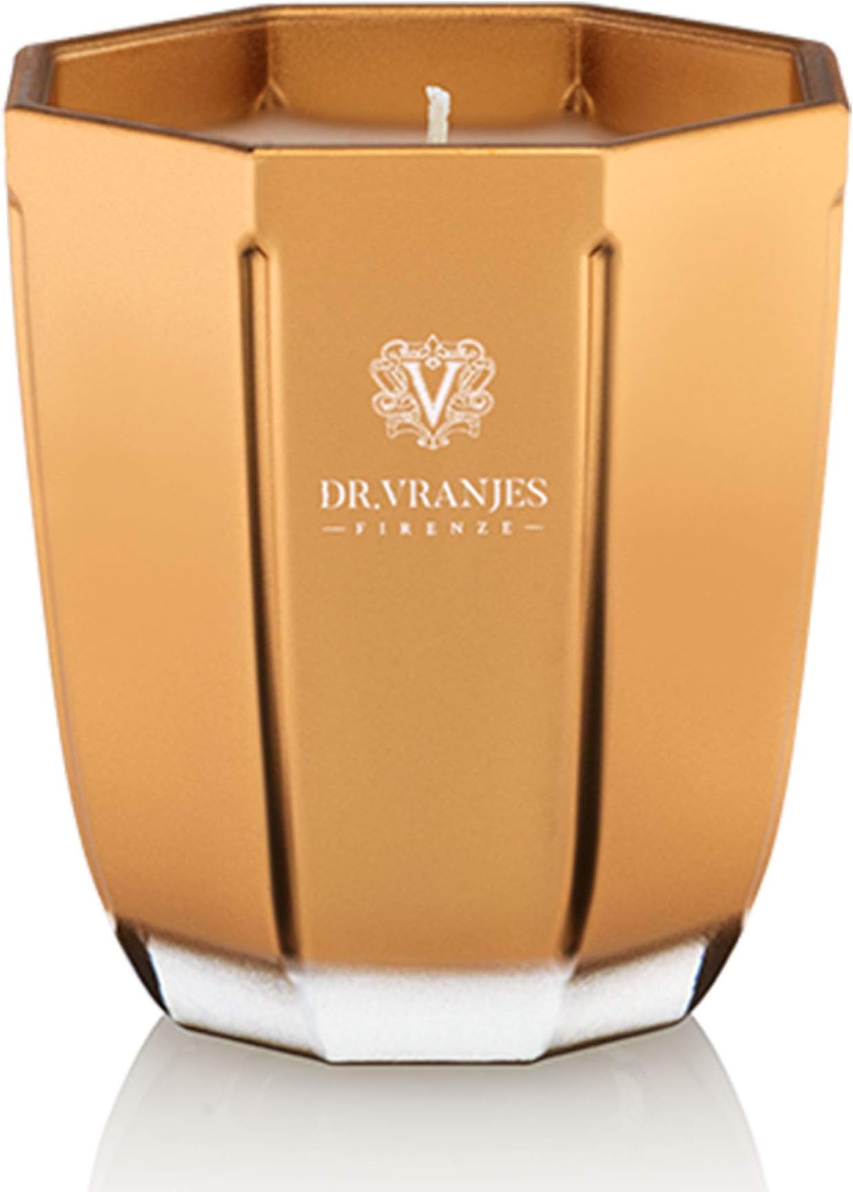 Dr Vranjes Oud Nobile Scented Candle in a Metallic Gold Vase 200g