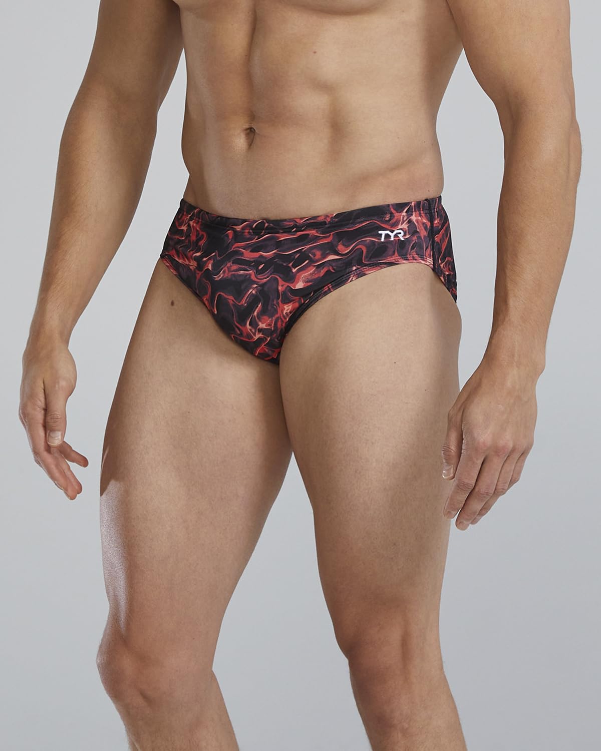 TYR Men's Durafast Elite Racer Brief Swimsuit Swim Briefs