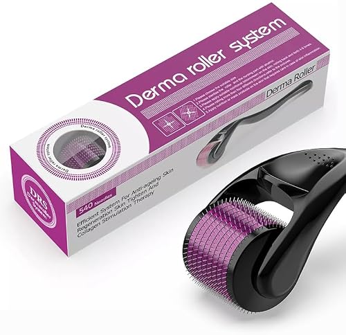 Derma Roller 540 Needles for Skin & Hair, 0.75 | 540 Needles, Collagen Stimulation, At-Home Use