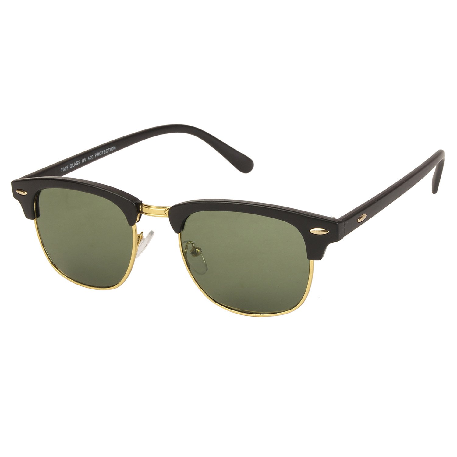 ClubMaster Wayfarer Shape Black-Green UV Protection Sunglasses For Men & Women [MA-094-S2 ]-image-16