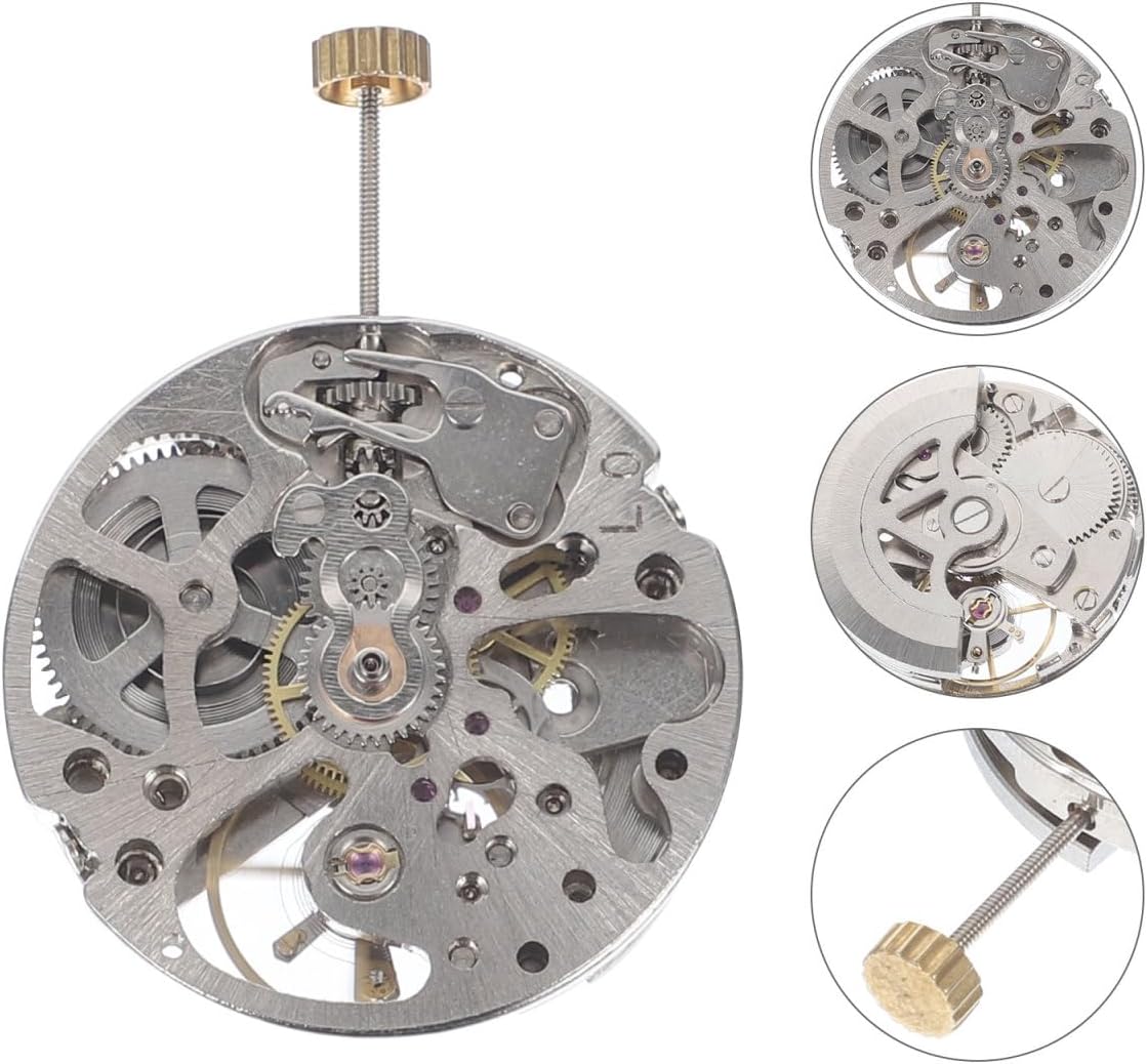 Hemobllo Build Your Own Automatic Watch Kit: Automatic Watch Movement Replacement Parts, Suitable for Repair Study Collection