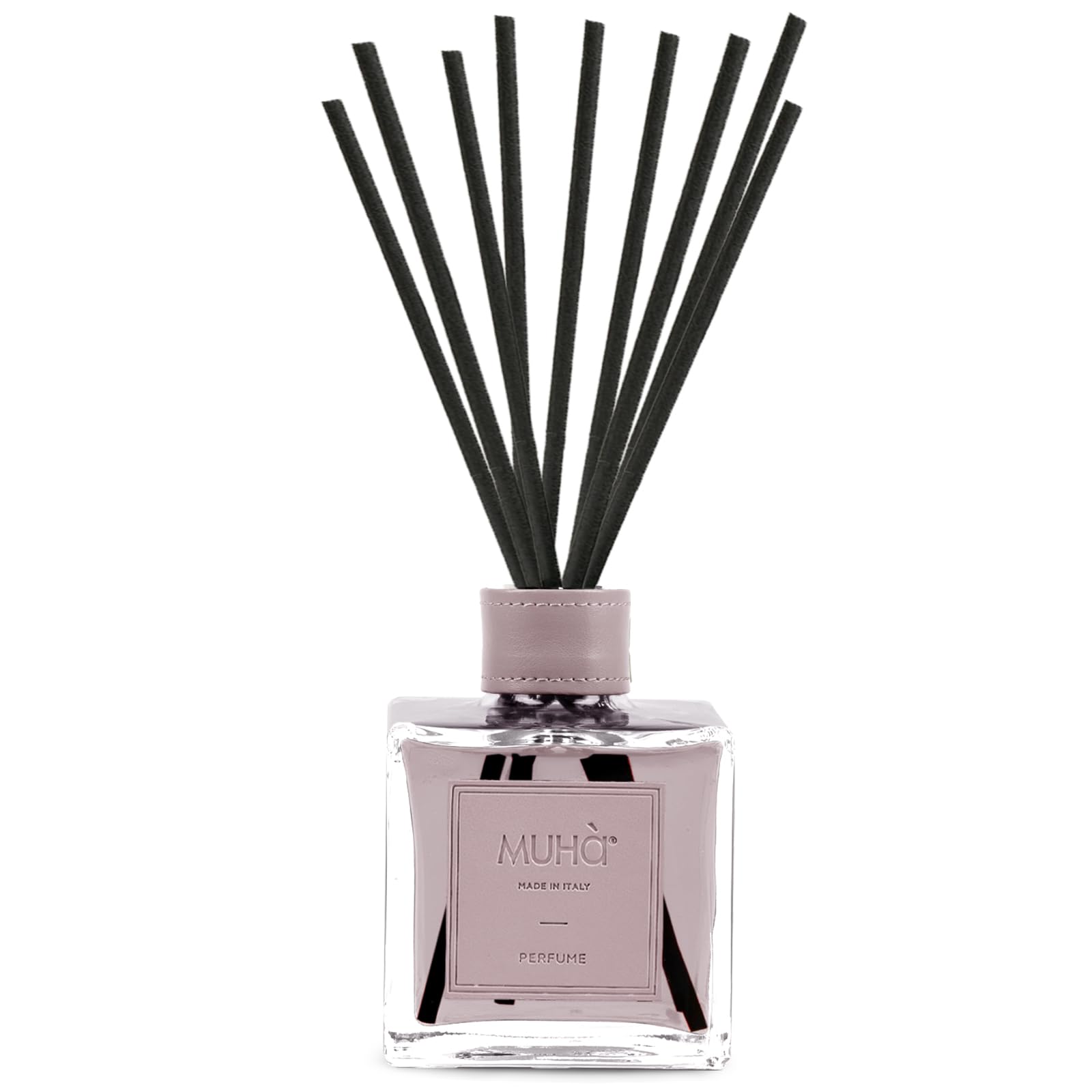 Muhà Raumduft Perfume Diffuser, Zagara und Gardenia, Raumduft mit Stäbchen, 500 ml, Glas, Rosa