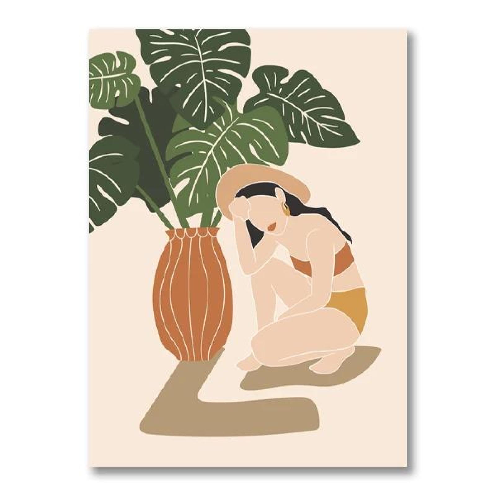 monstera dwg Potted Plants DWG CAD Blocks in Plan and Elevation