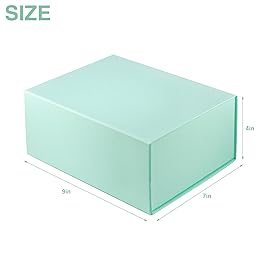 MOYEUPAC Tiffanys Blue Gift Box,9 X 7 X 4 with Lids for Presents Magnetic Closure Gift Packaging for Christmas, Halloween, Birthday and Various Holidays, Tiffanys Blue