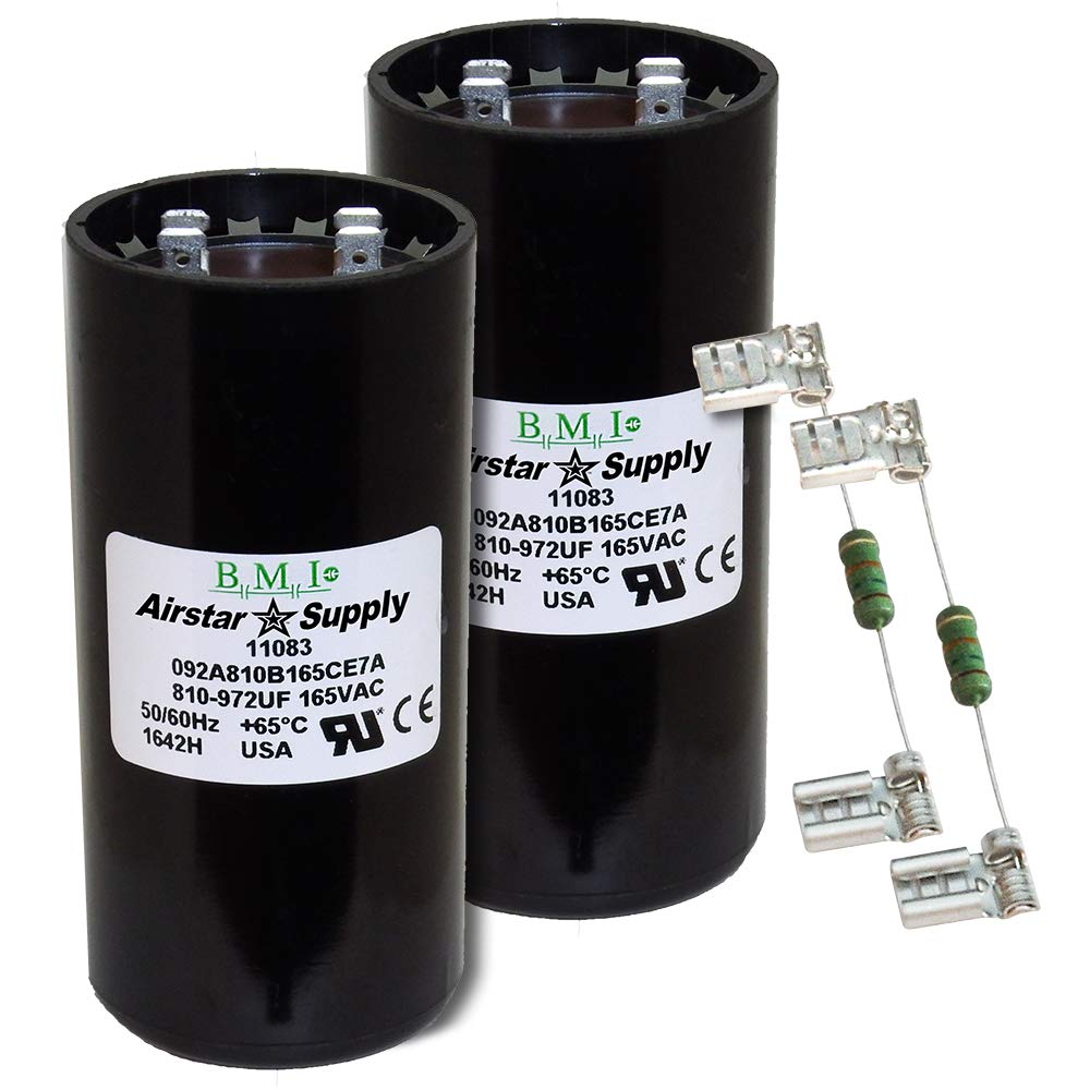 (2) Pack, 810972 uF x 165 VAC BMI/USA Start Capacitor