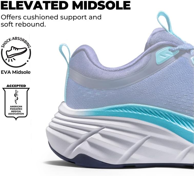 NORTIV 8 Women's Walking Shoes Cushion Comfortable ActiveBreeze Running Tennis Shoes Non-Slip Workout Gym Sports Athletic Breathable Fashion Sneakers - Image 5