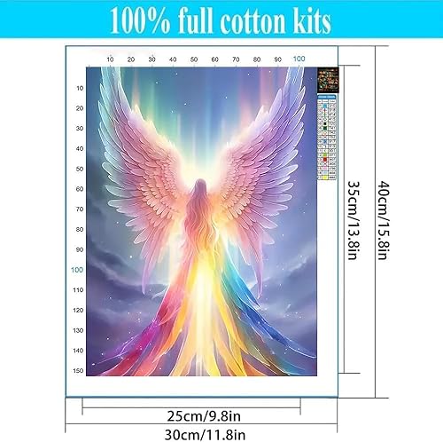 Miniatura 10 de Kit de punto de cruz estampado de árbol de la vida, kits de bordado para adultos principiantes, patrones de 11 CT dimensiones, kits de punto de