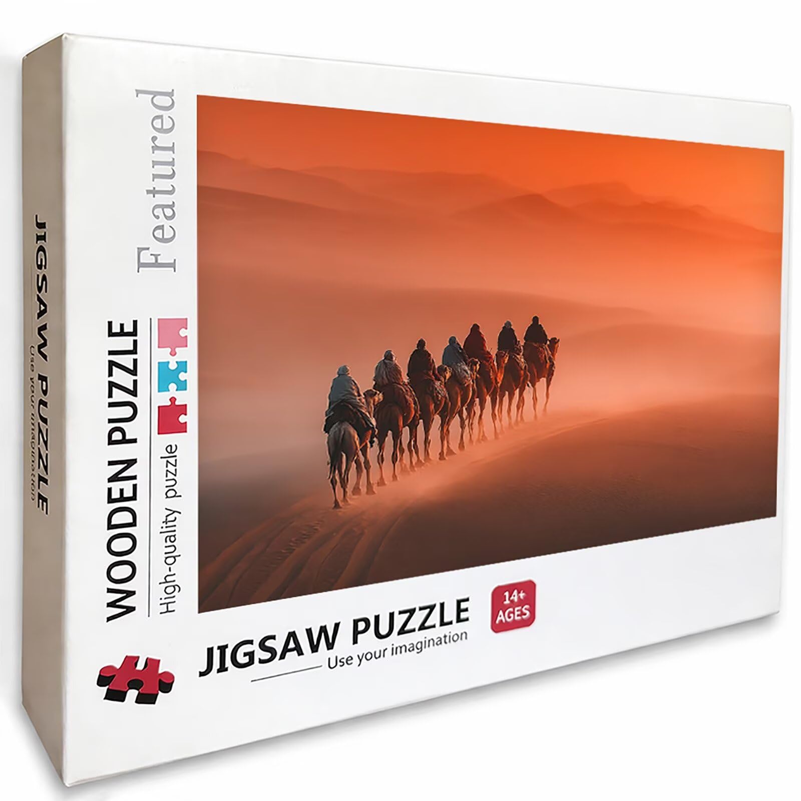 F-3642 Drewniane puzzle ze zwierzętami, 179 x 105 cm, pustynne puzzle, 6000 sztuk, dla dorosłych, z pudełkiem, edukacyjna, wymagająca gra, prezenty dla nastolatków, łatwe do odróżnienia, dekoracja