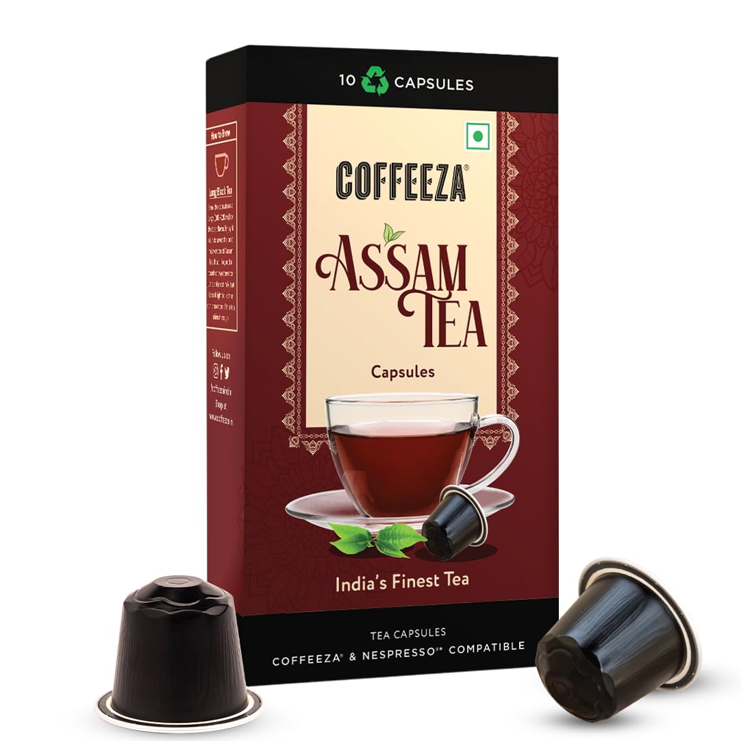 Coffeeza Assam Tea Capsules – Authentic Assam Black Tea, Rich & Malty | Compatible with Nespresso® Original line Coffe pod Machines | Pack of 1 (10 Capsules)-picture-17