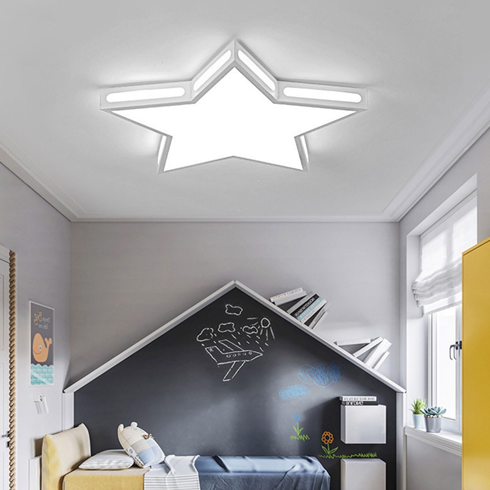 Led Light Ceiling Like Stars Modern 5 Head Childlike Shooting Stars