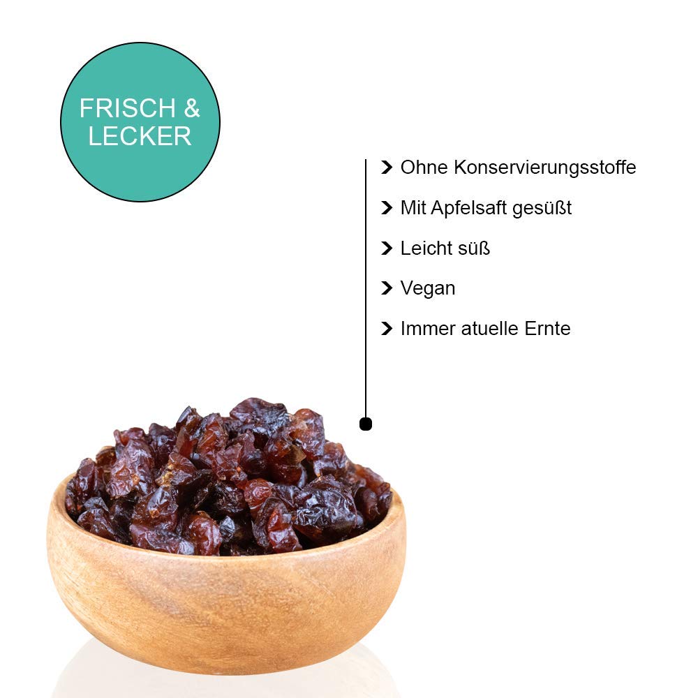 Cranberries mit Apfelsaft gesüßt getrocknet ungeschwefelt vegan ungezuckert Cranberry wiederverschließbare Verpackung 1kg - 5kg (5kg)