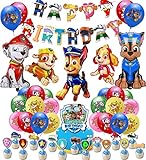 Globos de cumpleaños de la Patrulla Canina】 Adecuado para varios temas y fiestas de cumpleaños para niños, bodas, baby shower, aniversarios, fiestas de graduación, Halloween, Acción de Gracias, de una reunión, carnaval, decoración del hogar, fiestas, Navidad, objetos de escena para cabinas fotográficas, eventos al aire libre, etc. Muy adecuados para añadir más diversión a tu fiesta.