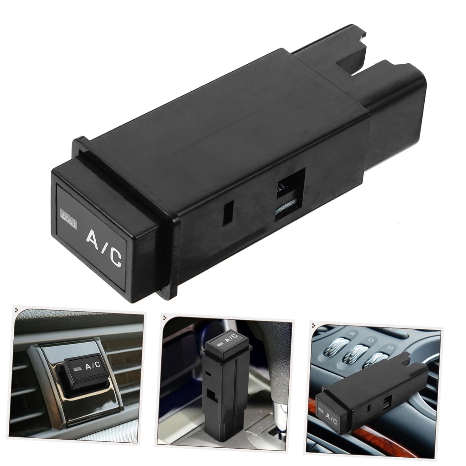 Mobestech 5pcs Air Conditioning System Button Responsive Control for Vehicles Design Easy Installation Sleek Appearance for Automotive Use