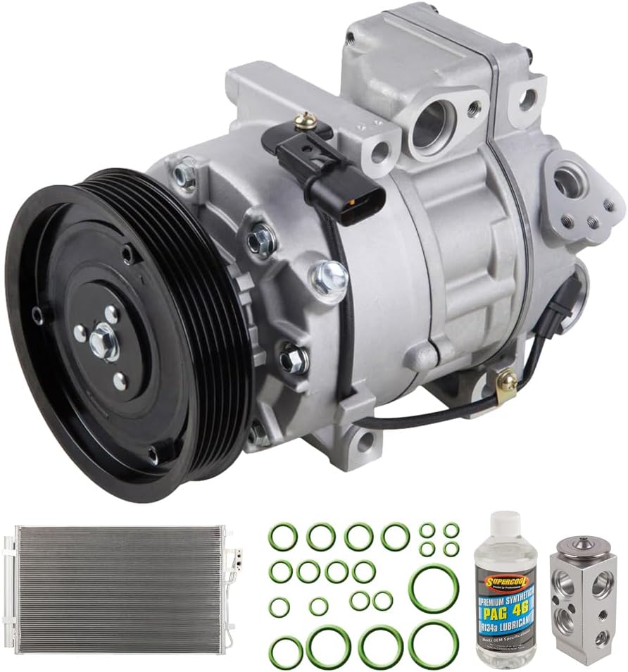 A/C Kit w/AC Compressor Condenser & Drier For Kia Sorento V6 2012 2013 2014 2015 w/Rear AC - BuyAutoParts 61-89319R6 New