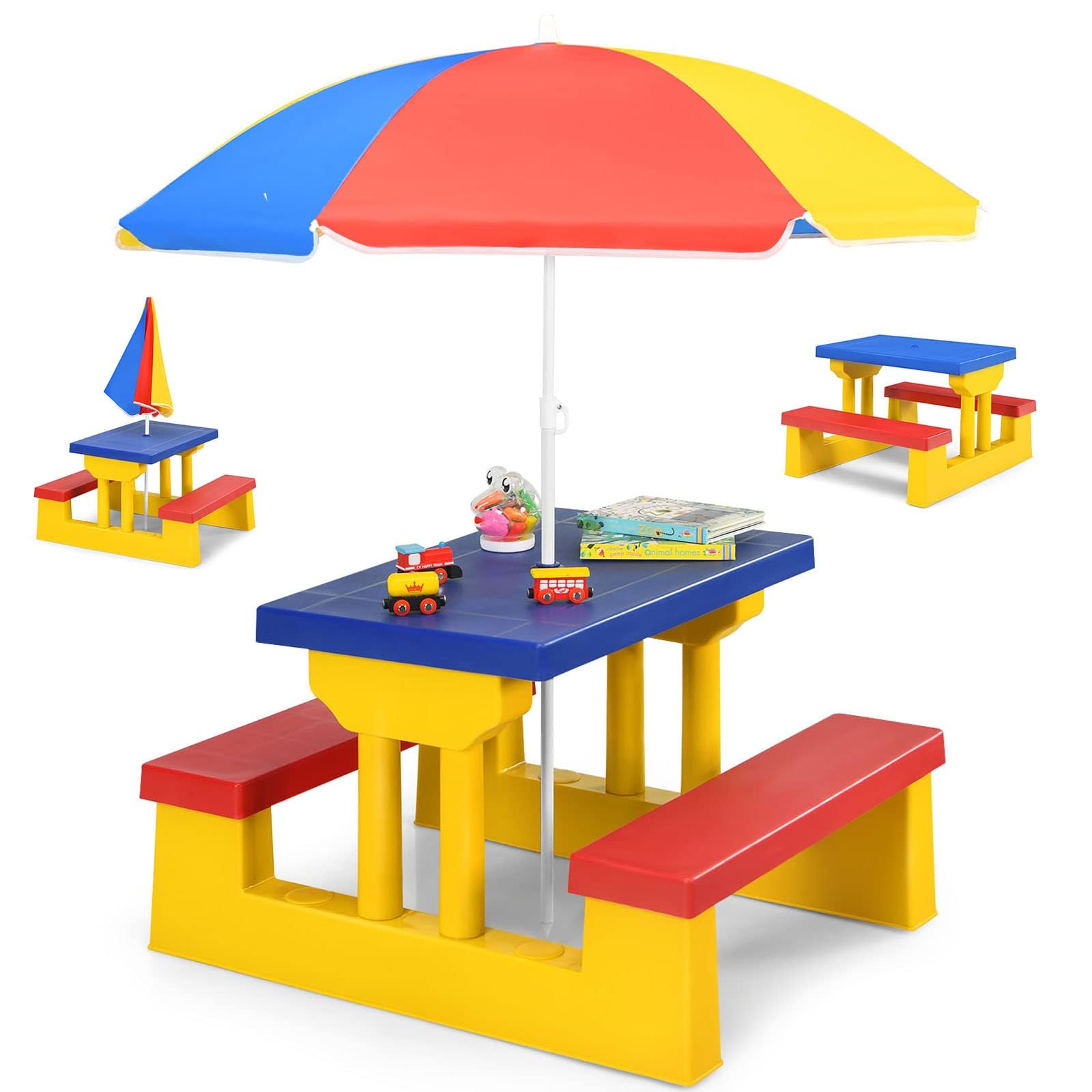 RELAX4LIFE Ensemble Salon de Jardin pour Enfant Coloré