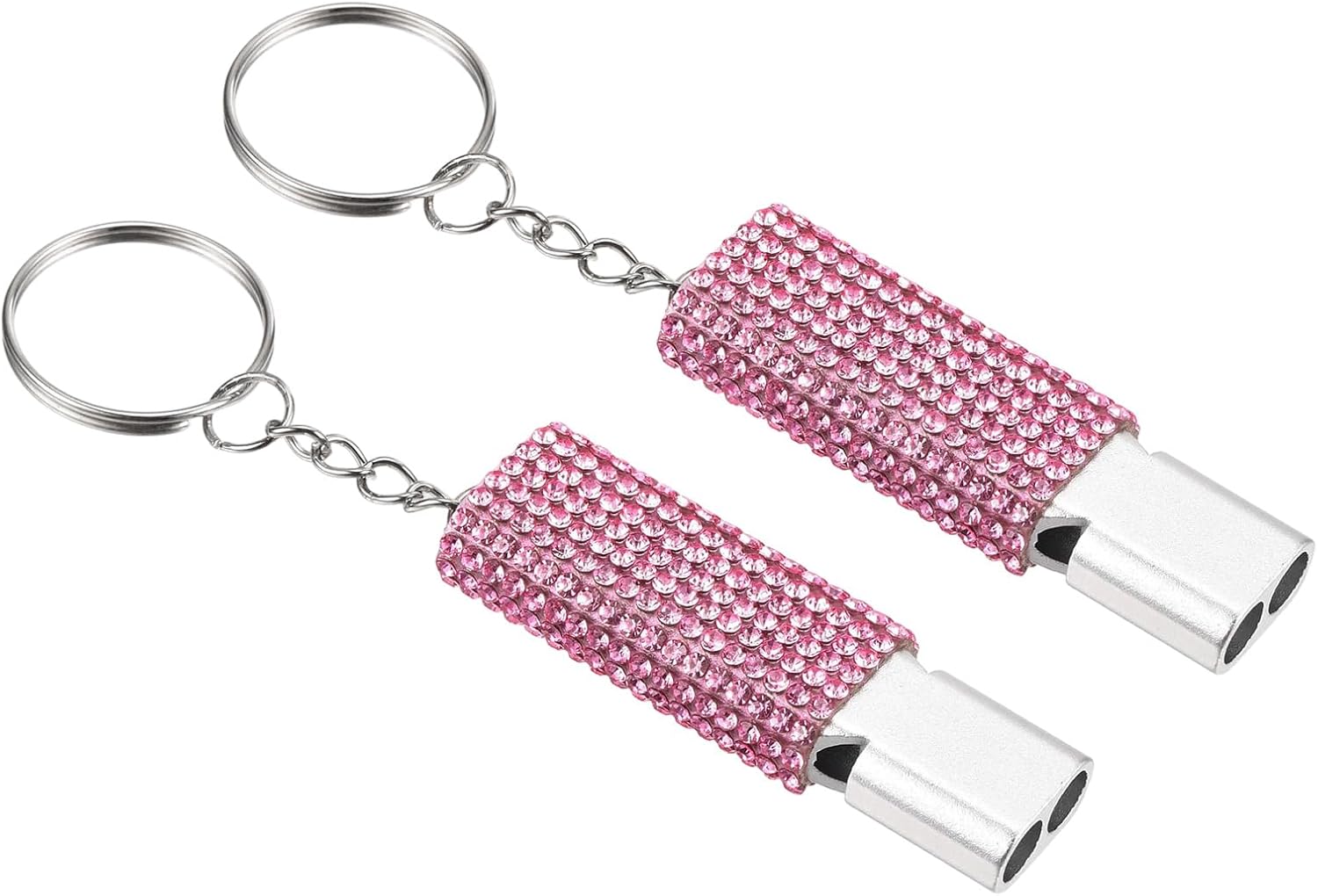 PATIKIL Emergency Whistle with Keychain, Bling Safety Survival Whistles Rescue Signaling Loud