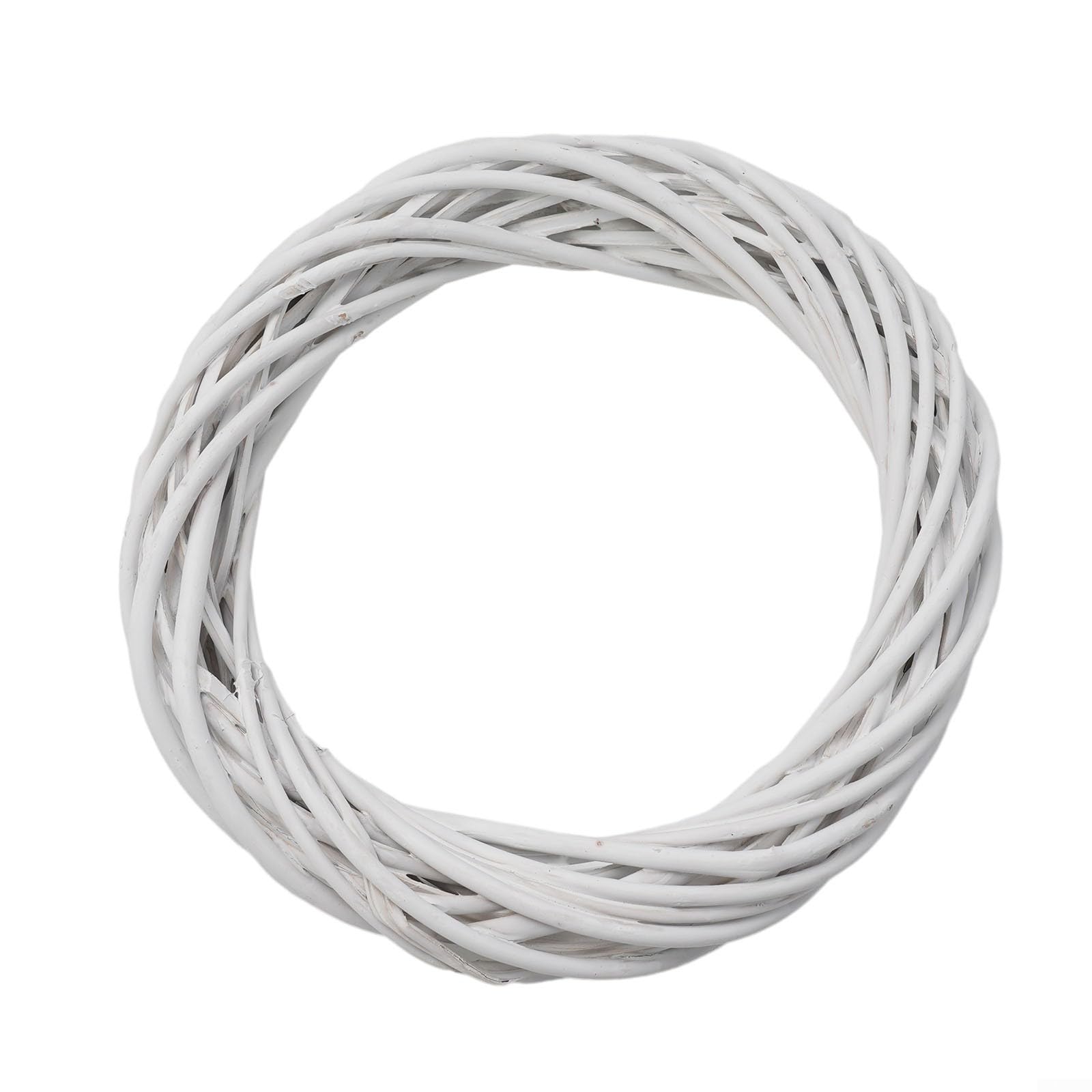 Grapevine Wreath Rings Rattan Vine Branch Wreath Hoop for DIY Craft Wreath, Wicker Vine Wreath For Seasonal Decorations(25cm)